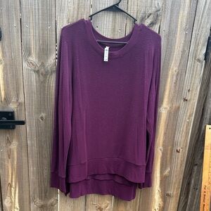 ALO Yoga Women's Deep Purple Sweatshirt Size Large